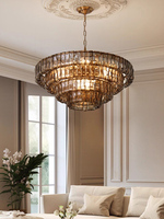 Lustres en verre fumé multicouches à finition antique utilisés pour l'éclairage des cafés, les décorations de mariage et les halls d'hôtels.