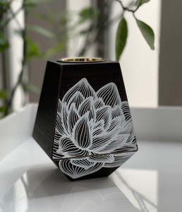 กระถางธูปบาคูหรืออาหรับแบบดั้งเดิมโถไม้ใช้ในร่มพร้อมที่วางธูปของขวัญรอมฎอน - Product Image 2