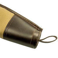 Vente en gros de housses en cuir de couleur unie pour armes à feu, étiquette personnalisée pour l'extérieur, housses pour armes de chasse et de tir