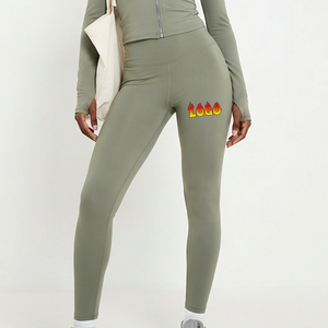 Pantalons de sport pour femmes, super doux, taille haute, avec logo personnalisé, extensibles, leggings de fitness décontractés, vente en gros - Product Image 4