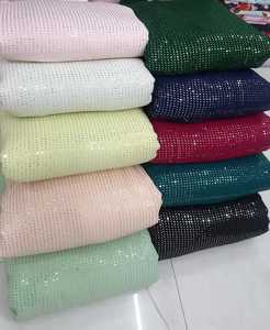 Tissu de travail de séquence de Faux Georgette de haute qualité pour la robe des femmes tissé imprimé Design fournisseur indien prix d'exportation compétitif - Product Image 2