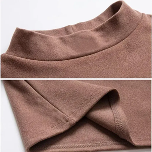 Camiseta Casual de Manga Larga para Hombre, Tejido Jersey de Poliéster/Algodón Grueso, Cuello Redondo, Corte Ajustado, Transpirable, Antiarrugas - Product Image 6