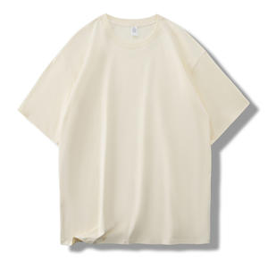 Camiseta para hombre personalizada de gran tamaño multicolor holgada en blanco camiseta informal de verano 250 gramos de algodón Boxy Fit camiseta recortada para hombre - Product Image 2