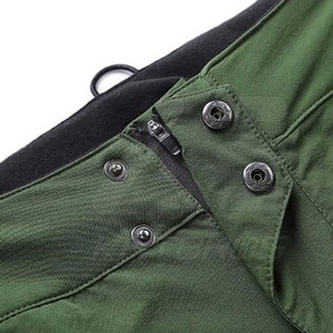 Men Fitted Breathable Quick Dry 100% Cotton Seamless Fusing <b>Cycling</b> Pants Long Length Green - Product Image 4