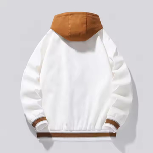 เสื้อโค้ทกันหนาวของผู้ชายเสื้อแจ็คเก็ตกันลมมีฮู้ดแฟชั่นสำหรับฤดูหนาวเสื้อเบสบอลมีขนาดพิเศษ - Product Image 3