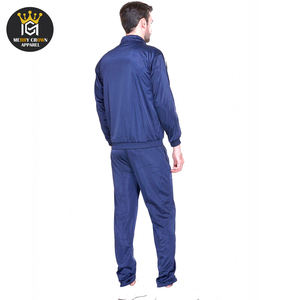 ชุดวอร์มผ้านุ่มสบายสำหรับผู้ชายชุดวิ่งออกกำลังกายสีฟ้าระบายอากาศได้ดี - Product Image 3