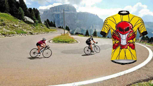 <b>Men's</b> Cycling Jersey Set Road Bike Shorts Sleeves Jersey Zipper Pocket Bib Shorts with <b>Padded</b> Sublimated Cycling Clothing kit - Product Image 6