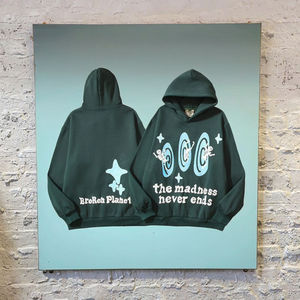 Custom Winter Pullover Hoodie for Unisex Cotton Fleece Streetwear ODM Print Heavyweight Breathable Loose Fit Hooded - Product Image 4