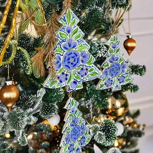 8 cm Paper Mache Christmas Ornaments Hanging Tree Decorations for Festive Season - Product Image 2