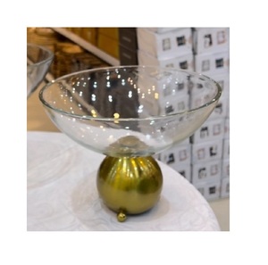 Top Selling Gold And Silver Color Sweet Serving Bowl In Stainless Steel Chocolate Bowl With Aluminium Stand - Product Image 6