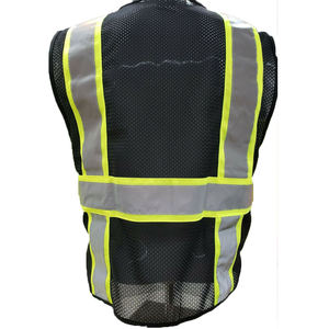 Gilet de sécurité pour les travailleurs, haute visibilité, avec Logo à fermeture éclair, vêtements de travail personnalisés, gilet de sécurité de Construction, gilets réfléchissants sans manches - Product Image 2