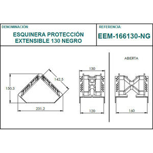 Protector de bordes flexible y reciclable extensible de la esquina protectora de la esquina de la cara, de la marca de fábrica, de la marca - Product Image 6