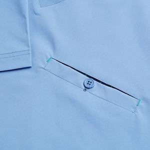 Haut de blouse de travail pour hommes, fabricant OEM, uniforme médical professionnel à manches courtes pour hommes - Product Image 6