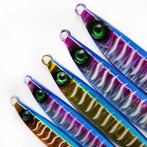 Nuevo Oem30g 40g 60g 80g 100g Metal Jig Uv Señuelo luminoso Hundimiento Jig Sardinas Señuelo de pesca para agua de mar - Product Image 6