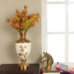 Jarrón de mesa de diseño costero de hierro hecho a mano, centro de mesa Floral ecológico, florero de atractivo estético Natural artístico - Product Image 2