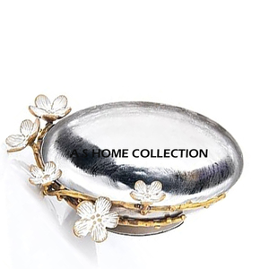 Branches Design Support à gâteau en métal plaqué or à 2 niveaux de forme ronde pour tout type de présentoir d'occasion divertissante - Product Image 2