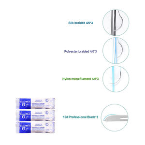 Kits de cirugía personalizados, 6 piezas, pinzas de tijera alemanas de acero inoxidable, pinzas escalares, Kit quirúrgico con estuche negro - Product Image 6