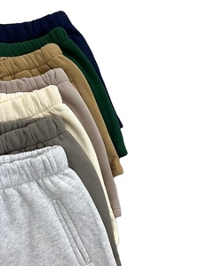 Pantalones cortos de entrenamiento de gimnasio para correr, pantalones cortos de algodón y forro polar con logotipo personalizado más vendidos - Product Image 5