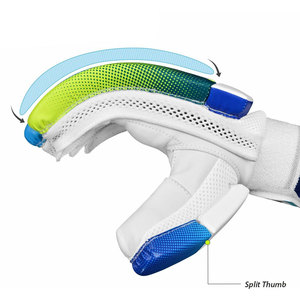 Guantes de bateo de críquet de material duradero superventas, ambidiestros, antideslizantes, transpirables, colores personalizables, tamaños - Product Image 4