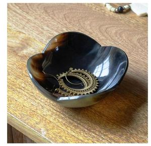 Cuenco de cuerno de búfalo pulido Cuenco hecho a mano natural para ensalada, pasta, aperitivos, postres y uso decorativo - Product Image 6