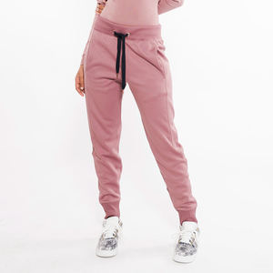 Pantalon de jogging en molleton pour femme, coupe décontractée, taille élastique, grande taille, respirant, pour l'automne, avec poche - Product Image 1