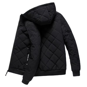 Veste Trench Homme Hiver Design Personnalisé 2025 Nouvelle Veste Casual Chaude en Soie Respirante Imperméable Fermeture Éclair Grande Taille - Product Image 3