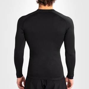 T-shirt de compression technique à manches longues pour homme, impression numérique, Jiu Jitsu BJJ MMA, Spandex/Polyester, logo personnalisé, vente en gros - Product Image 2