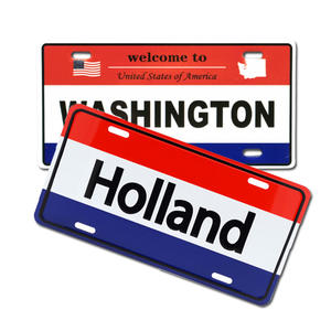 Cadeau touristique en métal d'impression de logo personnalisé <span class=keywords><strong>aimant</strong></span> de réfrigérateur souvenir de <span class=keywords><strong>plaque</strong></span> d'immatriculation des Émirats arabes unis - Product Image 5