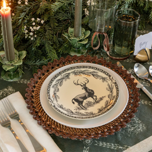 Artisan Brown Rattan <b>Placemat</b>, Sustainable <b>Wicker</b> Charger Plates Perfect For Wedding Banquets & Table Styling, Made in Vietnam - Product Image 6