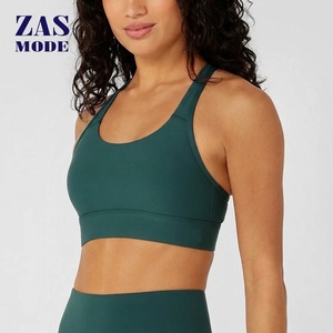 New arrival Women Gym Workout Cross Backless Sports Bra Custom logo Seamless Yoga Gym Sports Bra for Women - Product Image 1