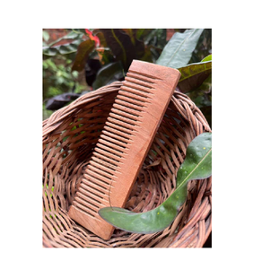 Peine desenredante de madera con logotipo personalizado para peine de masaje de paleta de cepillo de pelo con mango de madera al mejor precio - Product Image 5