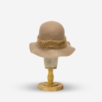 Sombrero Formal Premium para mujer, duradero y cómodo, Cloche de fieltro suave, elegancia Vintage para la temporada de invierno, tamaño adulto