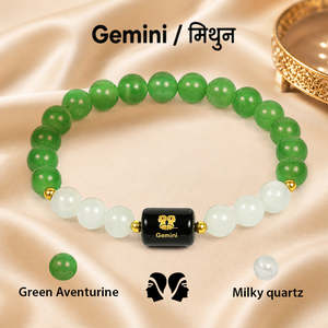 Colección de Pulseras de Cristal Zodiacal Certificadas - Pulseras de Piedras Preciosas Naturales con Signos del Zodiaco para Aries, Tauro, Géminis, Cáncer, Leo - Product Image 4