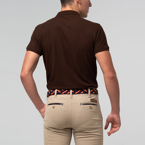 Polo de golf de negocios de verano para hombre, bordado personalizado, resistente a las arrugas, protección solar, absorbe el sudor, algodón puro - Product Image 2