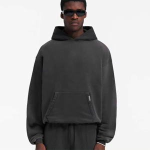 Sweat à capuche en éponge française de haute qualité Sweats à capuche en coton unisexe épais fabricants de vêtements élégants et confortables - Product Image 2