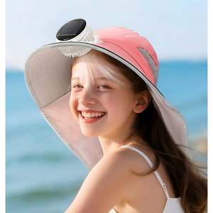 Wholesale Summer Solar <b>Fan</b> Hats for Children Sun Protection Bucket Hat Kids Fisherman Hat With <b>Cooler</b> <b>Fan</b> - Product Image 1
