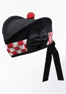 Sombrero Glengarry de servicio OEM con logotipo de requisito personalizado de alta calidad con detalle de broche hecho a mano - Product Image 3