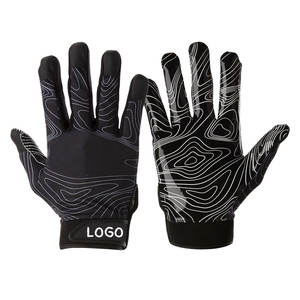 Gants de football américain Street Wear Design personnalisé Meilleure qualité Grip antidérapant Clubs Training Gants de football américain - Product Image 1