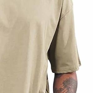 Ropa de hombre de media manga de algodón hecha a medida, camisetas de algodón informales gruesas de gran tamaño para hombre subidas por Dress Sports - Product Image 3