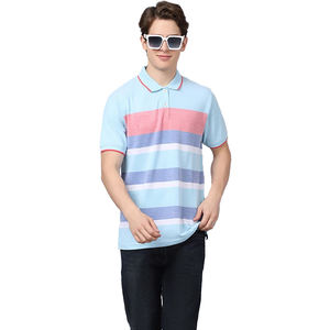 Customizable Short Sleeve for <b>Polo</b> <b>Shirts</b> for Men Quick-Drying 100% Cotton Solid Pattern Long Length-for Summer Outdoors - Product Image 1