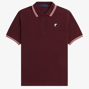 Camiseta Polo de piqué de algodón OEM transpirable para mujer, camiseta Polo de manga corta Borgoña para mujer, camiseta de Golf de verano de alta calidad para mujer - Product Image 3