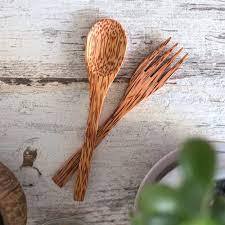 ENSEMBLE DE VAISSELLE AU MEILLEUR PRIX CUILLÈRE À COCO FOURCHETTE USTENSILES ENSEMBLE CUILLÈRE GRAVÉE DU BLEU LOTUS VIET NAM POUR OUTILS DE CUISINE - Product Image 3