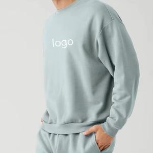 เสื้อสเวตเชิ้ตผู้ชายคอโอ สไตล์ใหม่ สำหรับฤดูหนาว ผ้าฝ้าย/โพลีเอสเตอร์ 100% ผ้าฟลีซ ปักลายเรียบ ระบายอากาศ แห้งเร็ว ทรงปกติ แขนยาว - Product Image 4