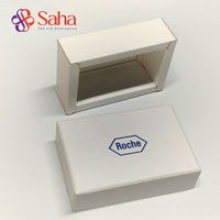 Boîtes rigides en papier kraft duplex, recyclables, biodégradables, avec pelliculage mat, gaufrage, pour cadeaux alimentaires, bijoux, avec revêtement UV
