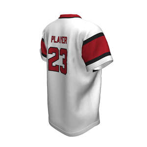 OEM/ODM maillot de baseball à séchage rapide broderie sur mesure col en V à la mode conception vente chaude pas cher taux vêtements de sport semi-ajustés - Product Image 4