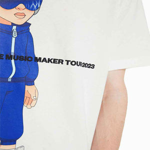 เสื้อยืดผ้าฝ้าย5% อีลาสตินสำหรับผู้ชายเสื้อยืดโอเวอร์ไซส์ผลิตจากโรงงานโดยตรงน้ำหนักมากกำหนดเองพิมพ์ลาย95% - Product Image 6