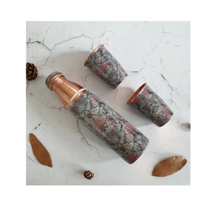 Best Quality Copper Enamel Printed Hot Selling Sale New Trending Enamel Printed Copper <b>Bottle</b> Best Quality Copper <b>Bottle</b> - Product Image 6