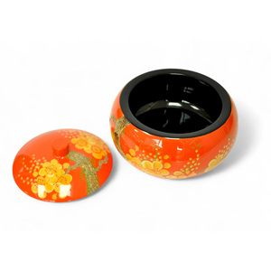 โหลใส่ของเคลือบแลคเกอร์ลายมังกรบินสีส้มขายดีที่สุดจากผู้ผลิตชั้นนำ - Product Image 6