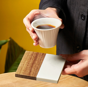 Customized Handicrafts Wood & Marble <b>Coaster</b> Stylish <b>Drink</b> <b>Coasters</b> for Home Decoration And At Affordable prices - Product Image 4