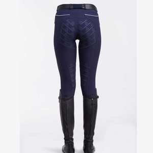 Ventes en gros de pantalons d'équitation personnalisés pour femmes, pantalons d'équitation, doublure en polaire d'hiver, anti-UV, grip en silicone pour l'entraînement - Product Image 3